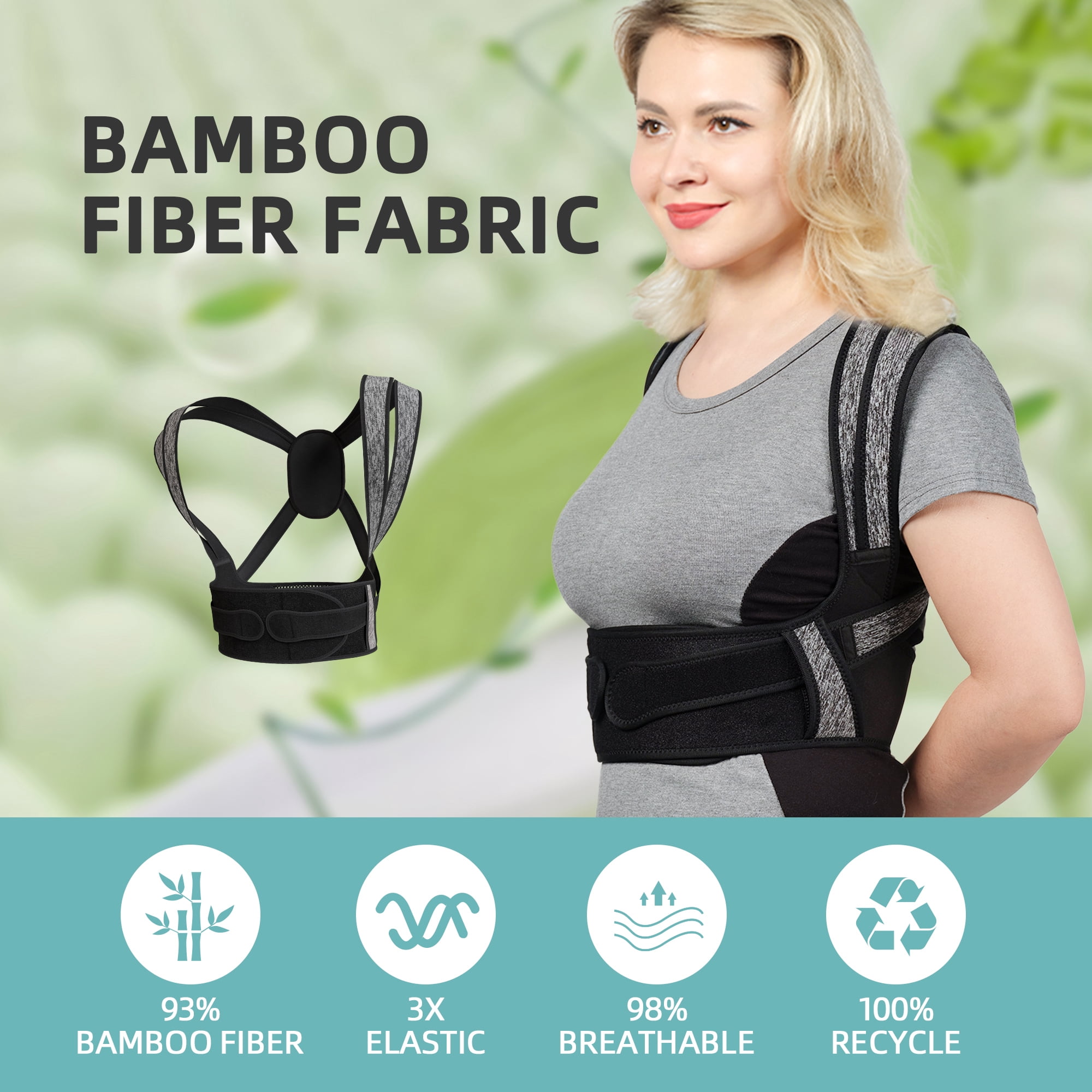 GKTG Posture Corrector for Women Men, BI-Straps Back Straightener Back Brace Posture Corrector