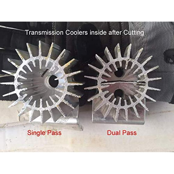 Refroidisseur d'Huile de Transmission à Ailettes en Aluminium Universel à Double Passe de 12 Po