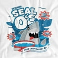 thumbnail image 2 of Shark Week Officially Licensed Shark Cereal Unisex Adult Canvas Brand T Shirt, White, Small, 2 of 4