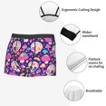 thumbnail image 3 of Kdxio Men's Boxer Briefs with cute rainbow mushroom Skull Print - Comfortable and Breathable Underwear for Everyday Wear, 3 of 5