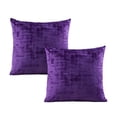 thumbnail image 5 of Home Soft Things Textured Velvet Pillow Covers (Set of 2), - Imperial Purple - 26" x 26", 5 of 6