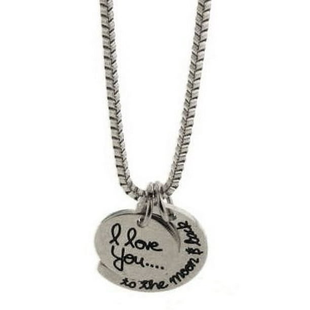 Creative Gems Llc Stainless Steel I Love You To The Moon And Back Necklace Walmart Com Walmart Com Creative Gems Llc Stainless Steel I Love You To The Moon And Back Necklace Walmart Com Walmart Com