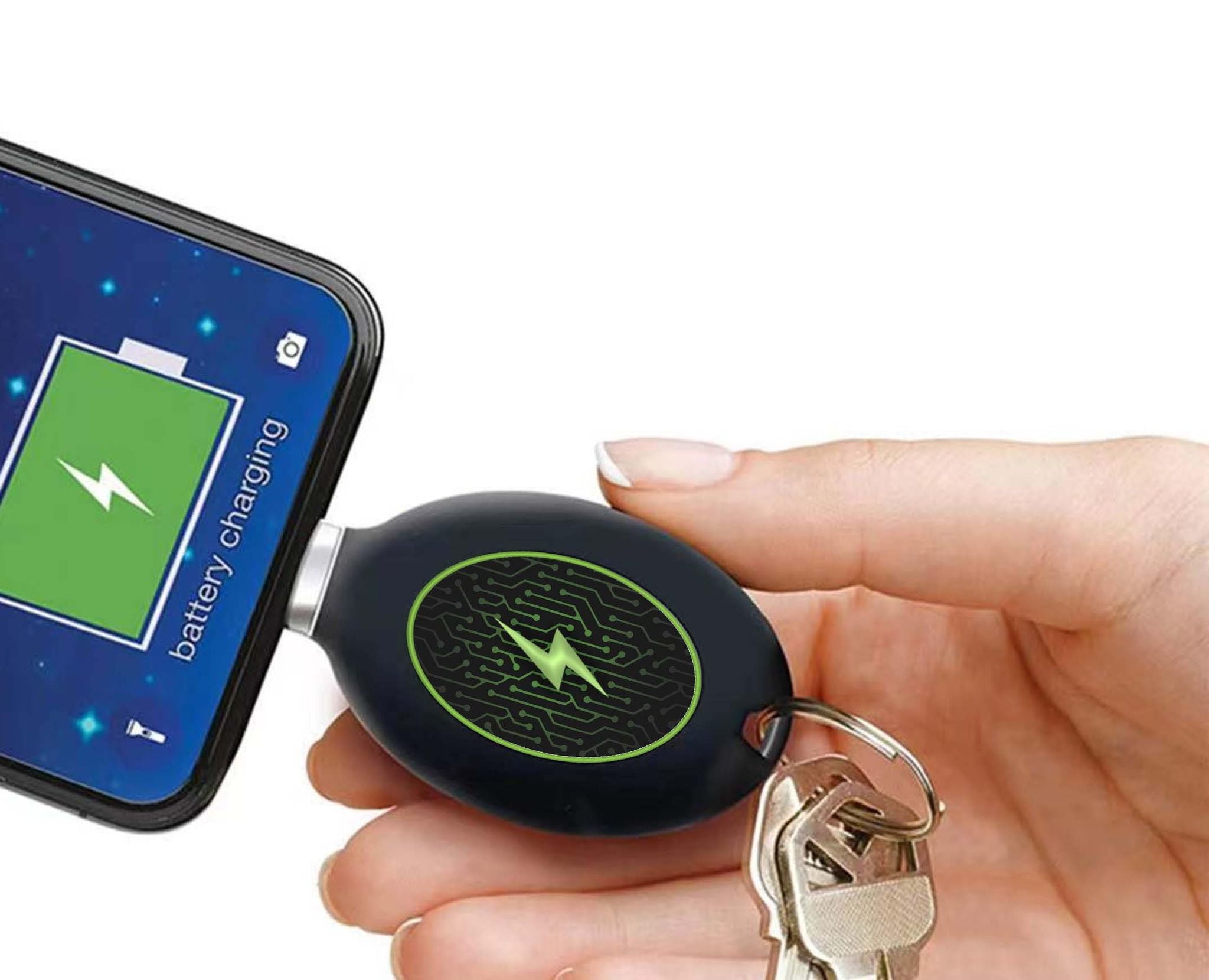 Power Pod 2023 Portable Keychain Phone Charger & Emergency Power Bank