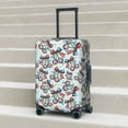 thumbnail image 6 of Fuzoiu Disco Ball Cherry With Bow Print Suitcase Cover,Washable Luggage Covers for Suitcase,Elastic Luggage Protector Cover,Scratch Resistant Travel Suitcase Covers-Large, 6 of 7