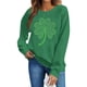 thumbnail image 5 of TaTaai Women Casual No Hood St Patrick's Day Printed Sweatshirt Crew Neck Long Sleeve Top Ladies Daily Commute Festival Wear Soft Warm Comfortable Stylish Pullover Top Gift, 5 of 6