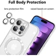 thumbnail image 3 of Designed for iPhone 15 Pro Case Magnetic Clear Slim Case for Women Men Full Camera Protector Anti-Yellowing Shockproof Compatible with MagSafe Cover 15 Pro Sliver, 3 of 13
