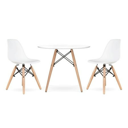 Harriet Bee Homer 3 Piece Round Table and Chair Set