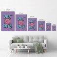 Smikle Design Smile Art Design Donut Worry Quote Graffiti Lettering Donut ...