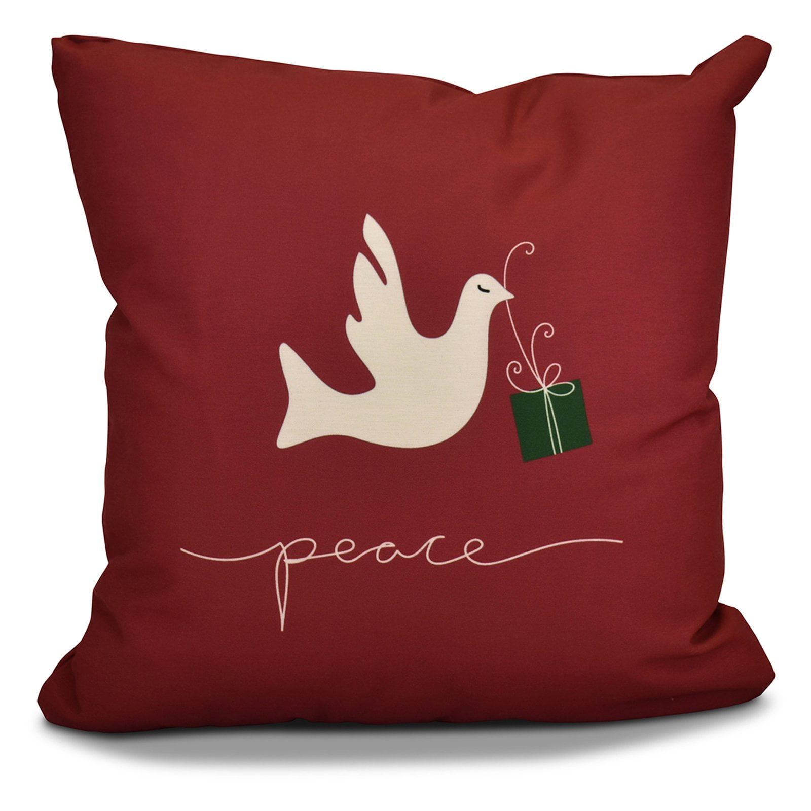 Simply Daisy 16" x 16" Peace Dove Animal Print Pillow