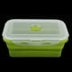 thumbnail image 4 of Contenedor de alimentos plegable de silicona ecológica segura Cola 1200ML verde, 4 of 8