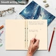 thumbnail image 4 of FORMRS 1-Subject Spiral Notebook 8" x 5" College Ruled 60 Refillable Sheet A5 Hard Cover, 2 Pack, Night Floating Whale, 4 of 7