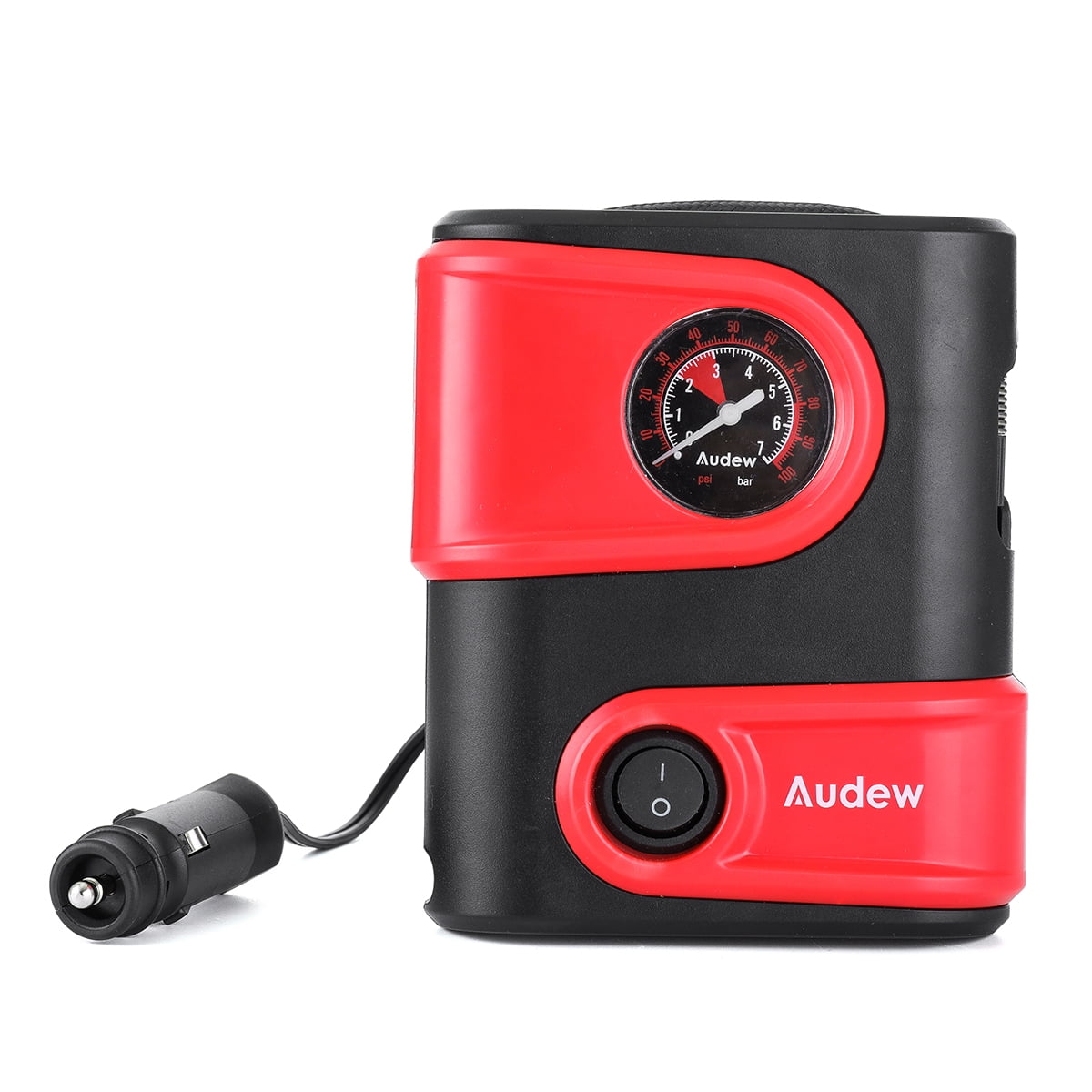 Car Tire Inflator, Portable Mini Air Compressor Pump with Gauge, 12V DC