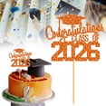 thumbnail image 1 of Class Of 2026 Glitter Congratulations Cake Topper Congrats Grad Decorations For High School College Senior Graduation Celebration Decor And, 1 of 6
