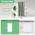 thumbnail image 5 of Shower Curtain - Waffle Textured Heavy Duty Thick Fabric Shower Curtains for Bathroom, 230GSM Luxury Weighted Polyester Cloth Bath Curtain Set with 12 Plastic Hooks, 5 of 6