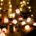 thumbnail image 3 of Luces De Cadena De Navidad, De Led De PapÁ Noel, Luces De Cadena De DecoraciÓn De Árbol De Navidad CÁlido, Vacaciones, FiestaBatería3,20 metros y 20 luces, 3 of 4