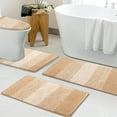 thumbnail image 4 of Ileading Traditional 4 Piece Microfiber Washable Bathroom Rug Set, 4 of 10