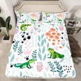 thumbnail image 2 of Homewish Green Lizard 4pcs Bed Sheets for Teens Boys Girls,Flower Animal King Sheets,Dreamy Princess Super Cozy Sheet Set,Ultra Soft Home Decor, 2 of 7