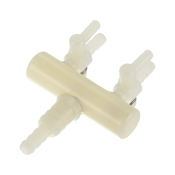 REGALWOVEN REGALWOVEN Plastic 2 Outlet Ways Air Flow Control Distributor Lever Pump Valve White