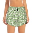 thumbnail image 4 of Lsque Cute Crocodile Printed Women's Running Shorts with Liner Pockets,Elastic Quick Dry Workout Athletic Gym Yoga Shorts,Womens High Waist Shorts-X-Large, 4 of 9