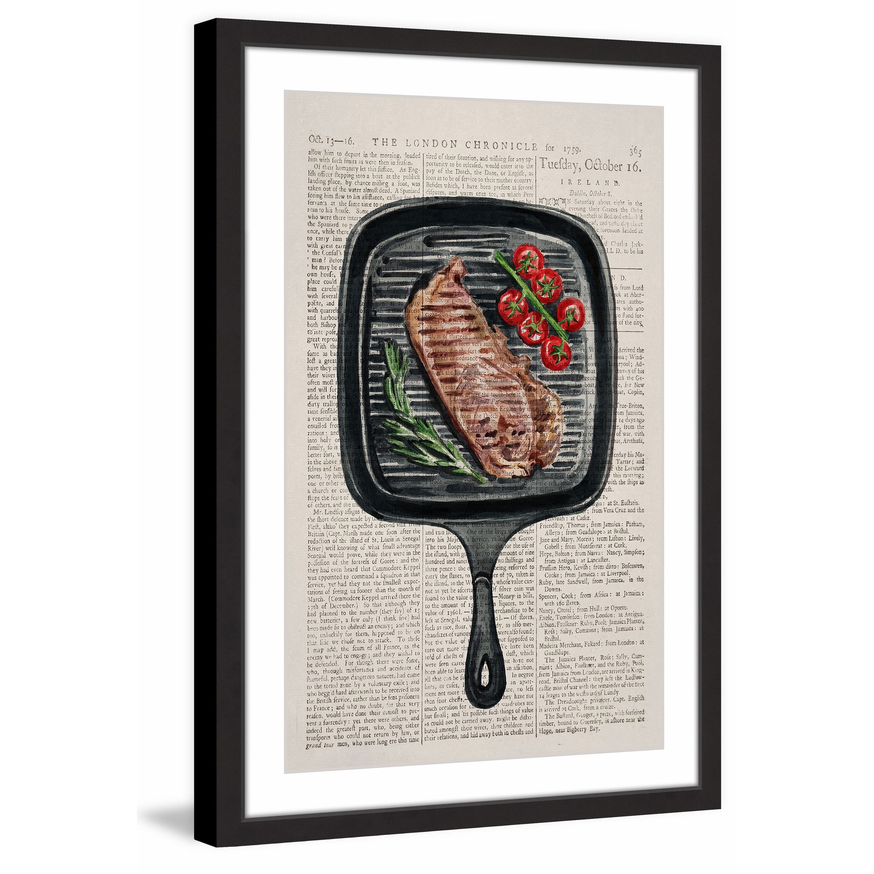 "Sizzling" Framed Painting Print