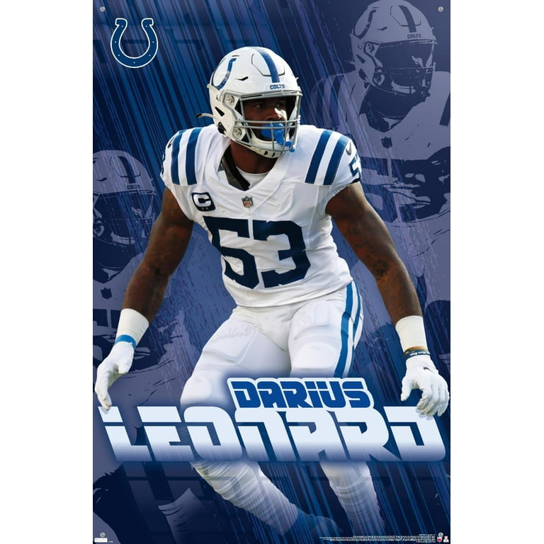 Darius Leonard Indianapolis Colts Signed Blue Custom Jersey