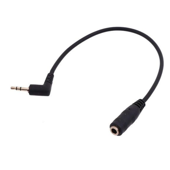 Jesscasday 2.5mm Male to 3.5mm Female Stereo Audio Jack Adapter Cable for Headphone 20cm