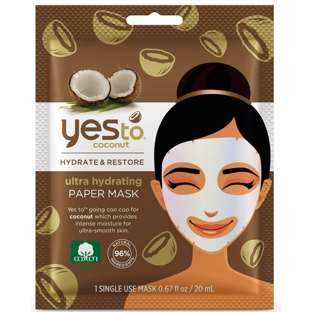 Download Yes To Coconut Ultra Hydrating Moisturizing Mud Mask Single Use Face Mask Walmart Com Walmart Com PSD Mockup Templates