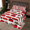 thumbnail image 2 of Erosebridal Red Truck Coverlet Set Twin, Railway Train Bedding Set, Transportation Decor 2pcs, 2 of 5