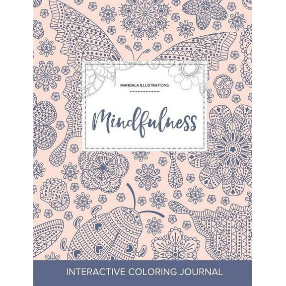 Adult Coloring Journal: Mindfulness (Mandala Illustrations, Ladybug) (Paperback)