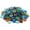 Mixed, variant on Glass Beads for Vases, Marbles for Vases, Glass Marbles, Colored Beads, Flat, Colored Gems, Filler, Crafts, Pebbles, Stones, Decorative Rocks, Plants, Florist, Floral, Fishbowl, 5 LB, 500PC