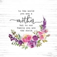 thumbnail image 3 of Lettered and Lined 20x20 Black Modern Framed Museum Art Print Titled - Mother - To Our Family You are the World, 3 of 5