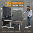 thumbnail image 7 of JOOLA Motion Official Size 2-Piece Indoor Table Tennis Table, 25mm,  Black, 7 of 7