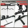 thumbnail image 6 of Hlivelood Smith Machine Power Rack with LAT-Pull Down System, Landmine, Barbell Bar, Plate Storage Pegs and More Training Attachment, Home Gym, Black, 6 of 8