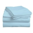 thumbnail image 2 of BedDecor 600 TC 100% Egyptian Cotton 6 Pcs Sheet Set Solid 18 inches (Light Blue,Twin), 2 of 7