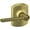 Satin Brass, variant on Schlage F40 Latitude With Greenwich Rose Privacy Lock with 16080 Latch 10027 Strike Satin Nickel Finish