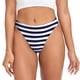 thumbnail image 1 of Balery Navy Blue And White Stripes Tangas de Algodón para Mujer con Estampado – Ropa Interior Sexy, Transpirable, G-string-Large, 1 of 6