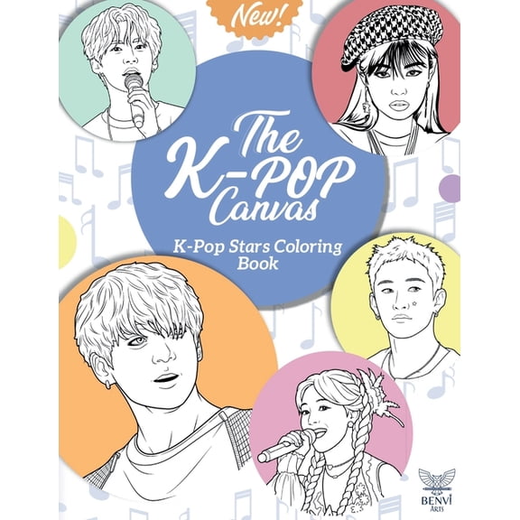 The K-Pop Canvas: Kpop gifts, Kpop book, Kpop stars, (Paperback)