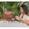 thumbnail image 4 of Madosh Genuine Leather Women's Crossbody Bags Brown Shoulder Handbag Purse, 4 of 6