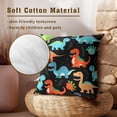 thumbnail image 6 of Colorful Dinosaurs Throw Pillow Covers - Dino Decorative Pillow Covers Wildlife Cushion Cover Home Decor Wild Animal Pillowcase 20x20 Inch, 6 of 6