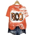 thumbnail image 5 of Akiihool Halloween Costumes Halloween T Shirt Women Vintage Graphic Coffee Tees Shirt Short Sleeve Casual Funny Halloween Party Shirts Orange,XXL, 5 of 5
