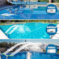 thumbnail image 3 of Dual Water Fountain with Fluorescent Green Lights,Adjustable 2in1 Nozzle for Inground and Above Ground Pools, 3 of 6