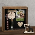 thumbnail image 3 of Husky Dog Memorial Shadow Box, Personalized Pet Collar Holder Picture Frame, Fur Jar, Rainbow Bridge Gift, Pet Sympathy Sculpture, 3 of 4