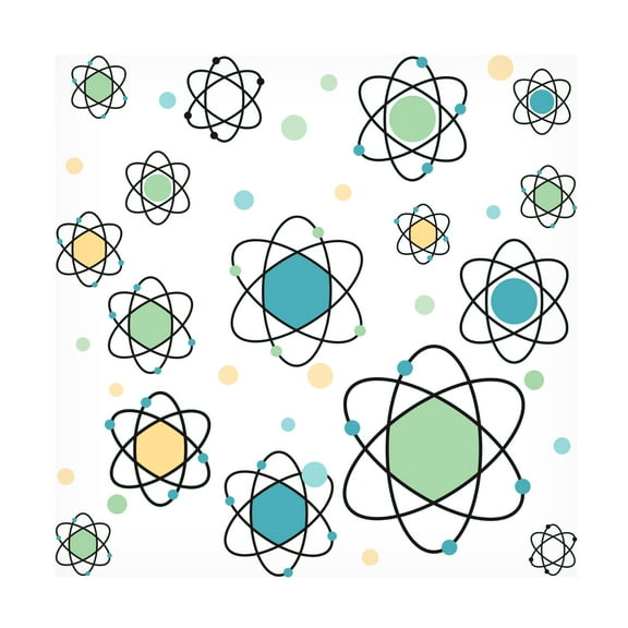 RetroPlanet 'Atomic Symbol' Canvas Art