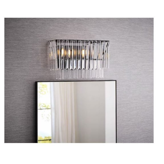 allen   roth Atchison 16-Inches 2 -Light Matte Black Modern/contemporary Vanity light