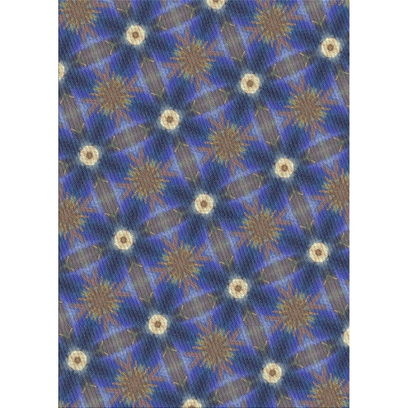 Ahgly Company Indoor Rectangle Patterned Lavender Purple Novelty Area Rugs, 5' x 7'