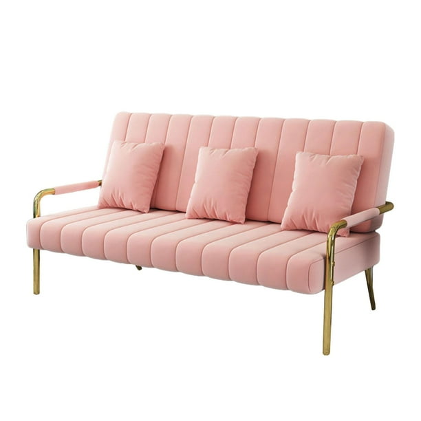Sofá Silla Elegante, Suave, Sencillo, Moderno, Sillón Para Lectura, Apartamento, Balcón, Rosa