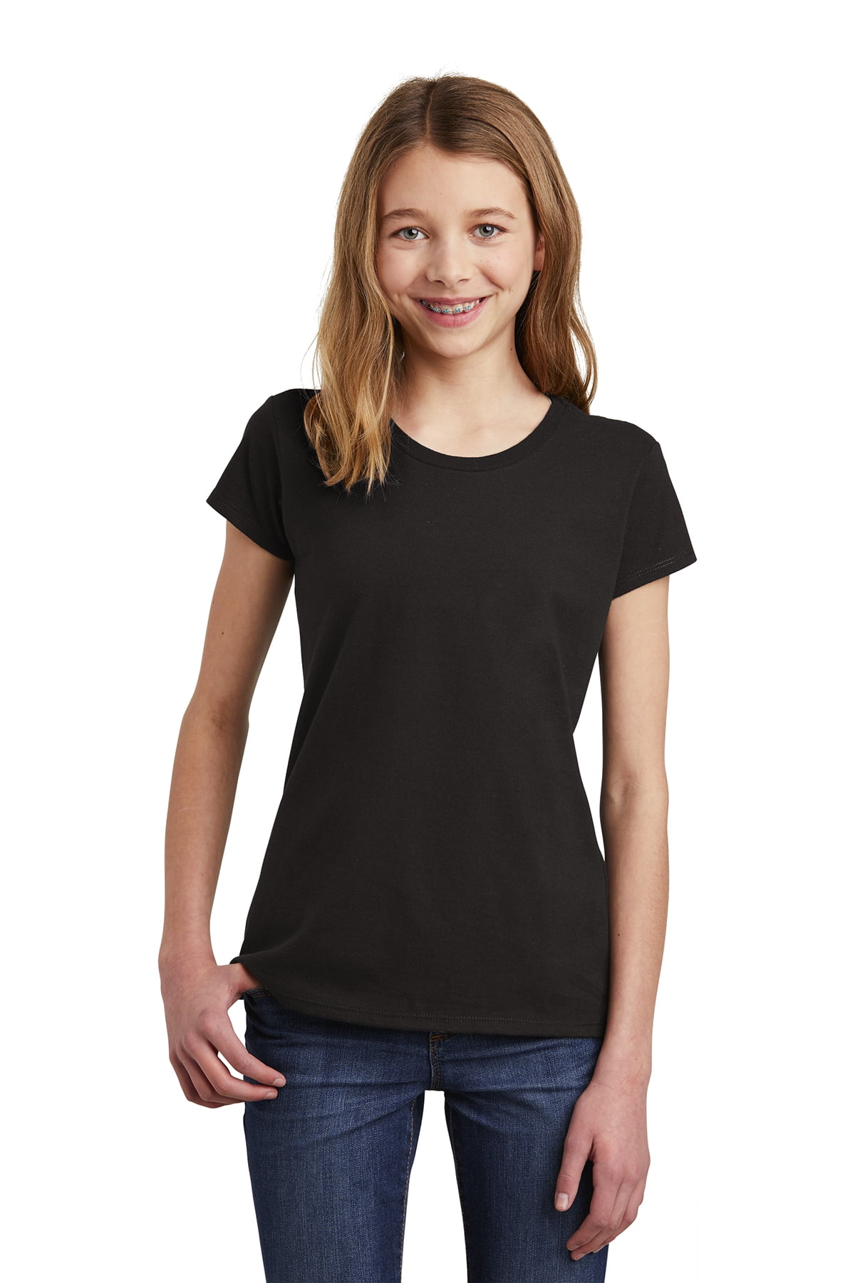 plain black shirt for girls