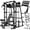 M11 BK (with bench & 450 lbs Dumbbell Set ), variant on Mikolo M4 Pro Smith Machine, All-in-One Power Rack Cage with Adjustable Cable Crossover, Vertical Leg Press and Smith Bar with 1500 lbs Capacity Barbell Combo