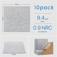 thumbnail image 2 of 10Pack Sound Proof Panels for Walls,Self-Adhesive Acoustic Panels 12x12x0.4In for Recording Studio,O, 2 of 5