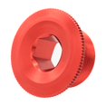 thumbnail image 1 of Couvercle de Manivelle de Vélo de Montagne en Alliage d'Aluminium Intégré Vis de Manivelle Creuse IXF-M19 Sans Standard-Rouge (4 Pcs), 1 of 5